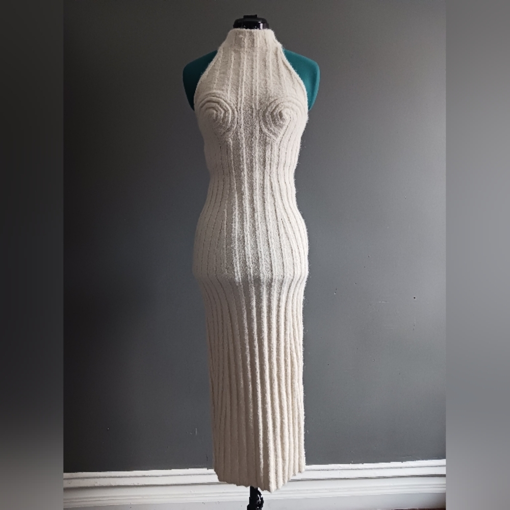 NWT Adoore Cervinia Knit Maxi Halterned Dress Size 36